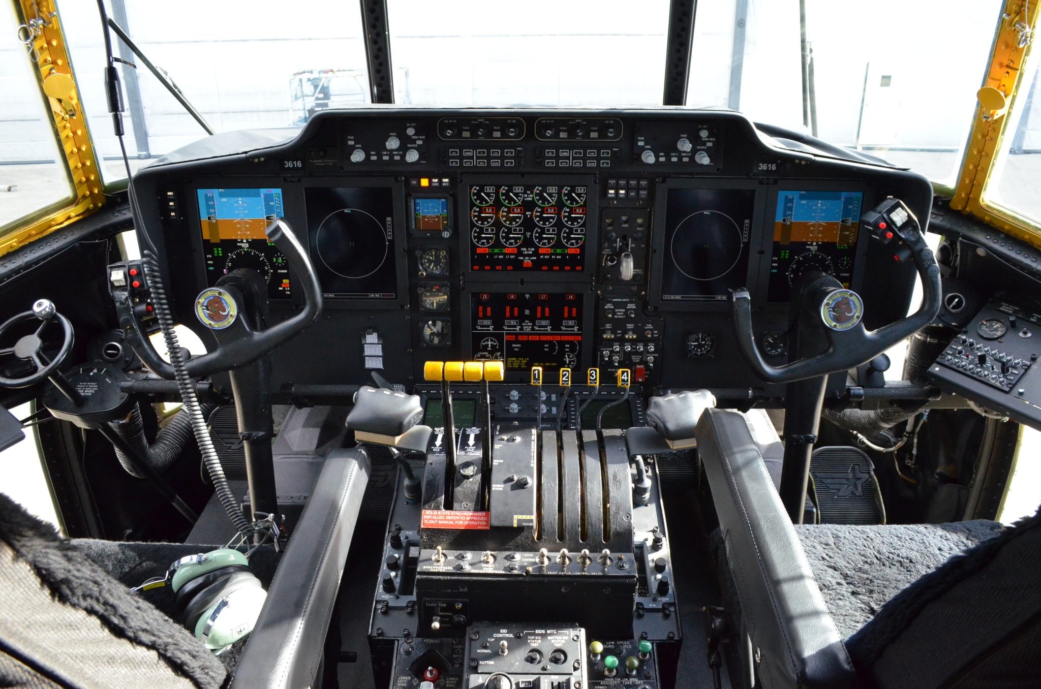 Cockpit of a Mexican C-130K