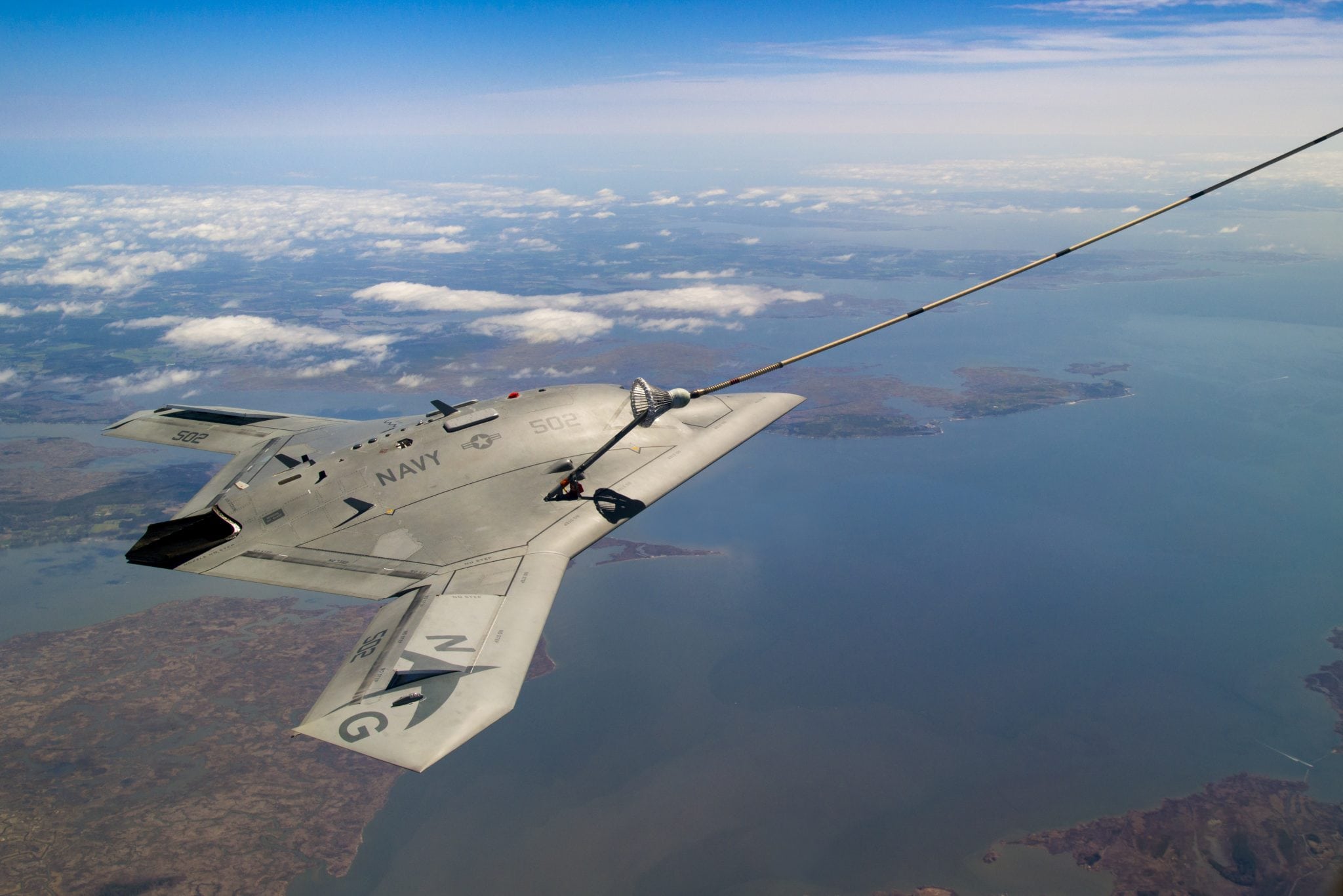 The X-47B Unmanned Combat Air System Demonstration aircraft