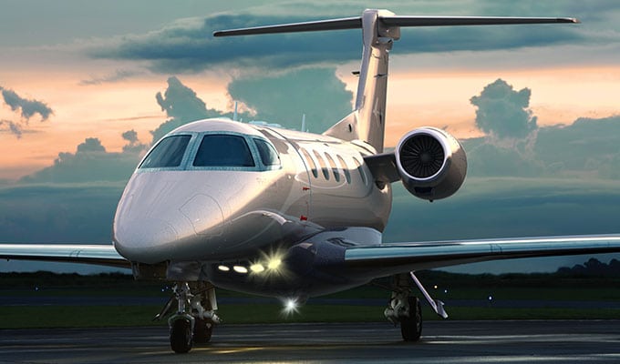 The Phenom 300 light business jet