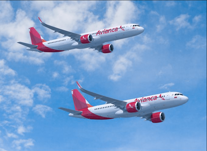 Avianca A320 aircraft, rendering