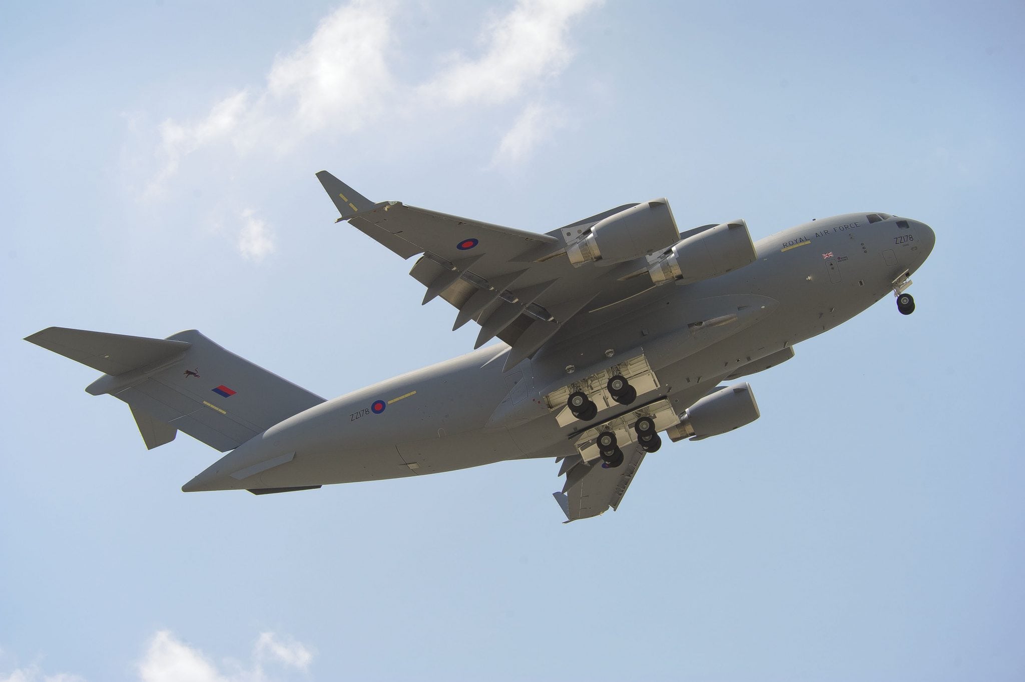 A Royal Air Force C-17 Globemaster III