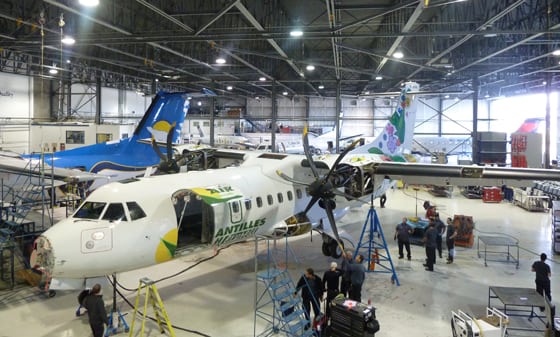 Inside view of Discovery Air Technical Services