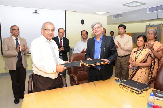 HAL officials signing MOU