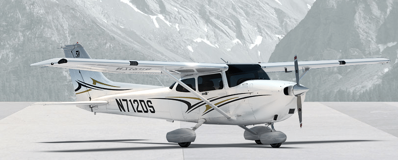 Cessna Skyhawk aircraft, rendering