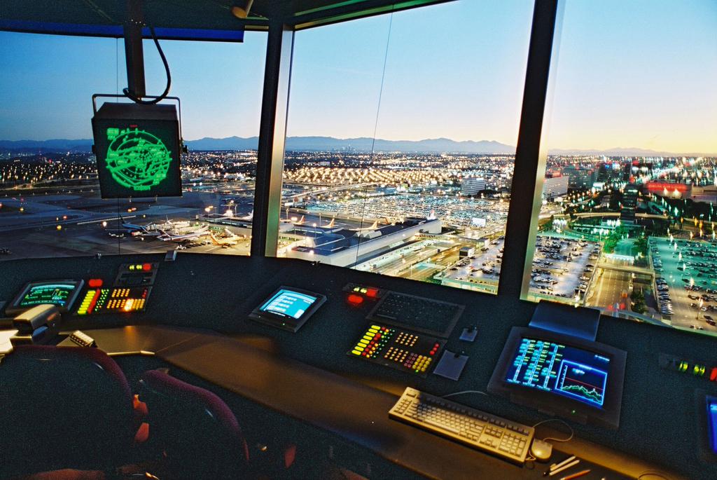 View from inside the Los Angeles International Airport, part of the SoCal metroplex