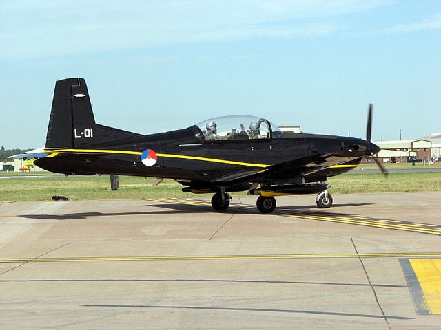 Pilatus PC-7 of the Royal Netherlands Air Force. Photo: Wikipedia