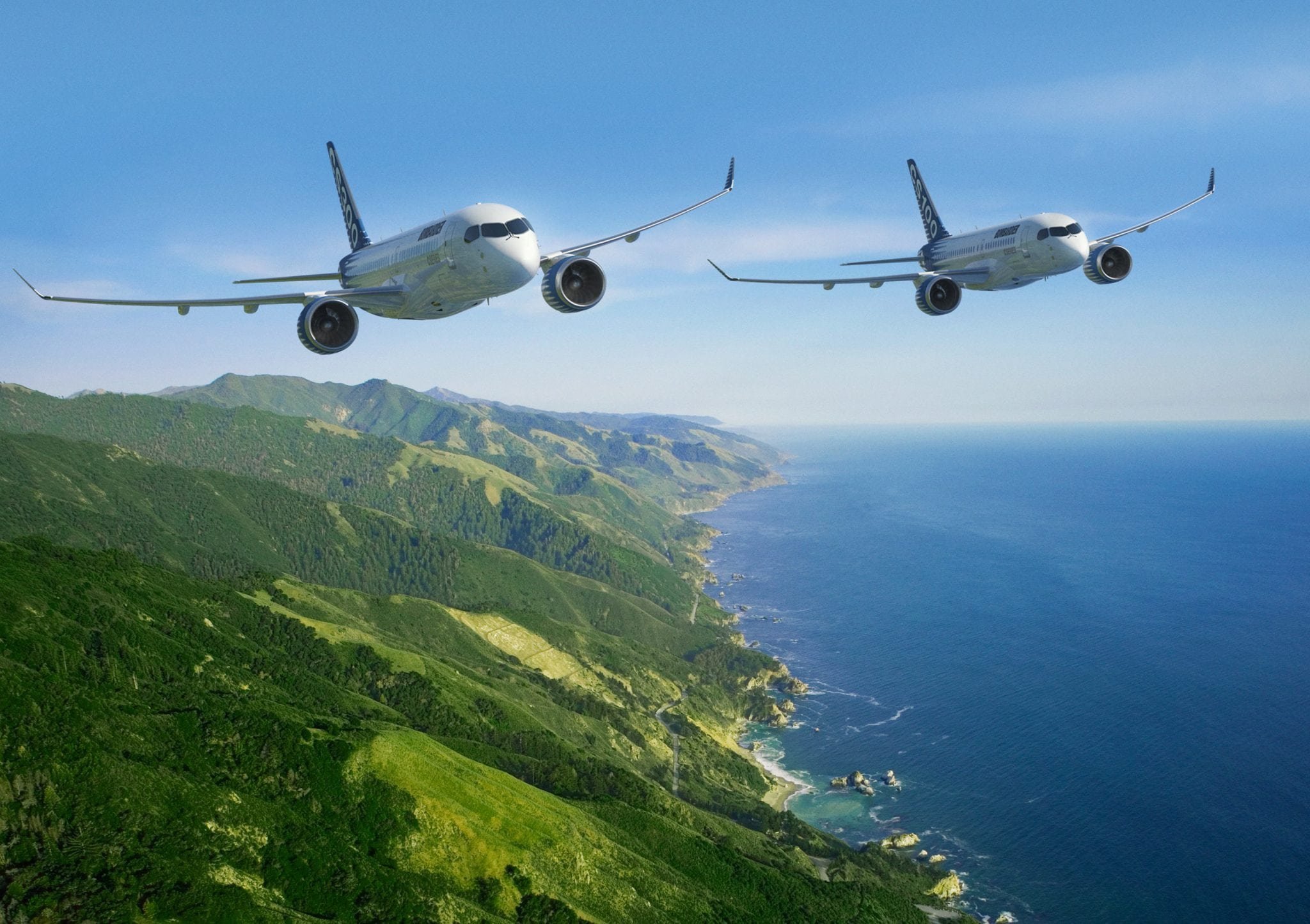 Bombardier CSeries CS100 and CS300 aircraft