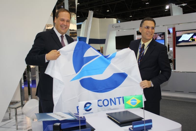 Frank Brenner, director general of Eurocontrol with Tenente Brigadeiro do Ar Carlos Vuyk de Aquino, director general of the Brazilian Department of Airspace Control (DECEA) at ATC Global 2015