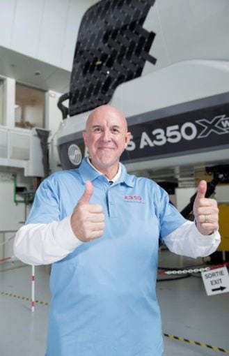 American Airlines’ John Dudley, the first FAA certified A350 XWB pilot