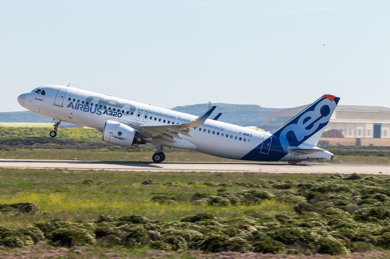 Newly certified A320neo variant jetliner