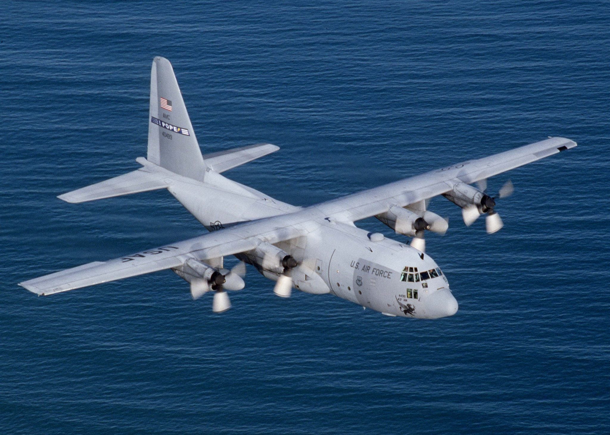 The USAF C-130, included in the aircraft Heroux-Devtek will supply landing gear repair and overhaul