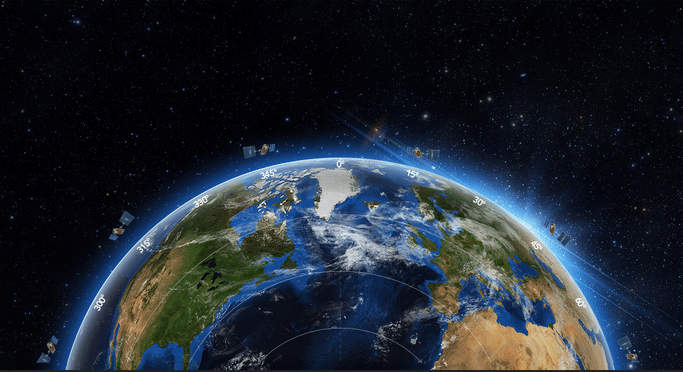 Rendering of Aireon satellite ADS-B coverage