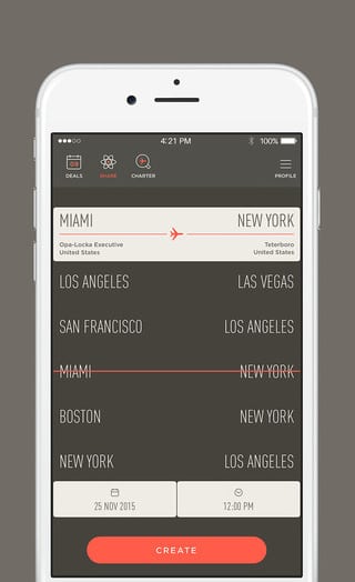 The JetSmarter app