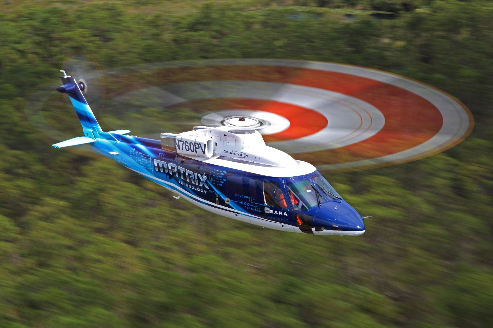 The Sikorsky Autonomy Research Aircraft equipped with Matrix technology