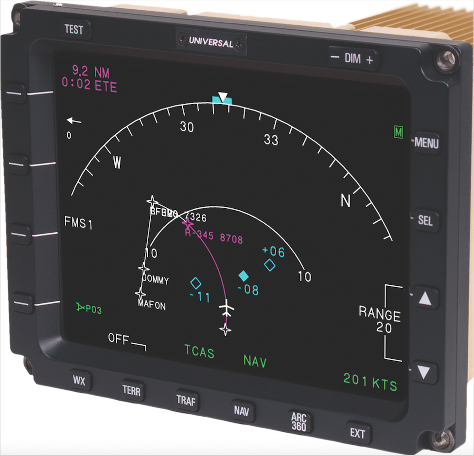 Universal Avionics MFD-640 Multi-Function Display