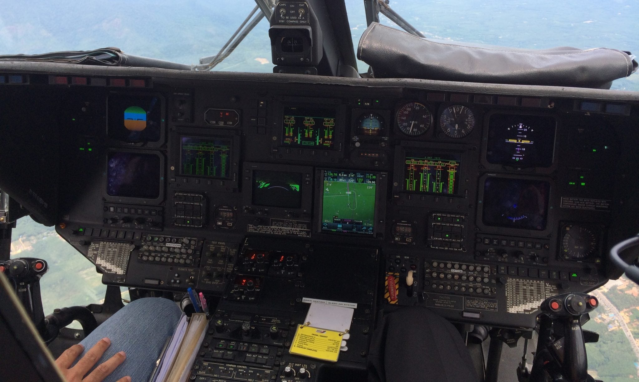Garmin GNS or GTN series navigator in the Sikorsky S76A/C cockpit
