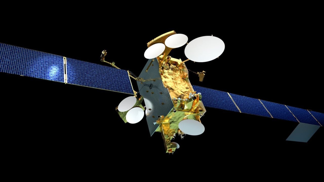 Rendering of the SES 14 satellite for which Panasonic Avionics has contracted capacity to expand its IFC capabilities