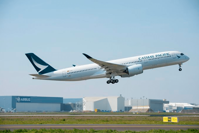 Cathay Pacific’s A350-900 makes first flight