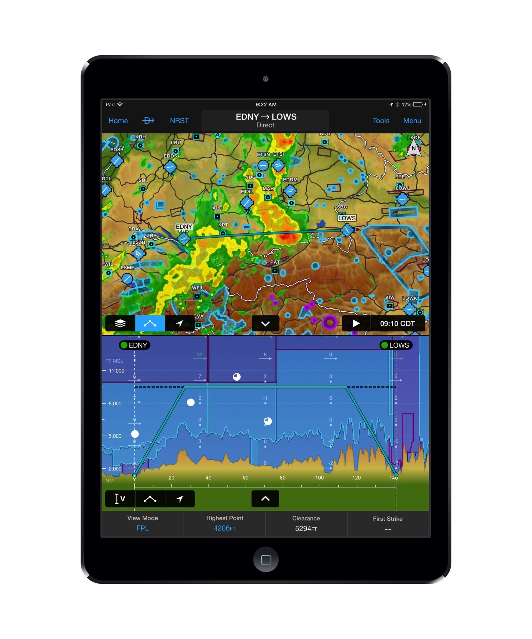 Garmin Pilot Profile View