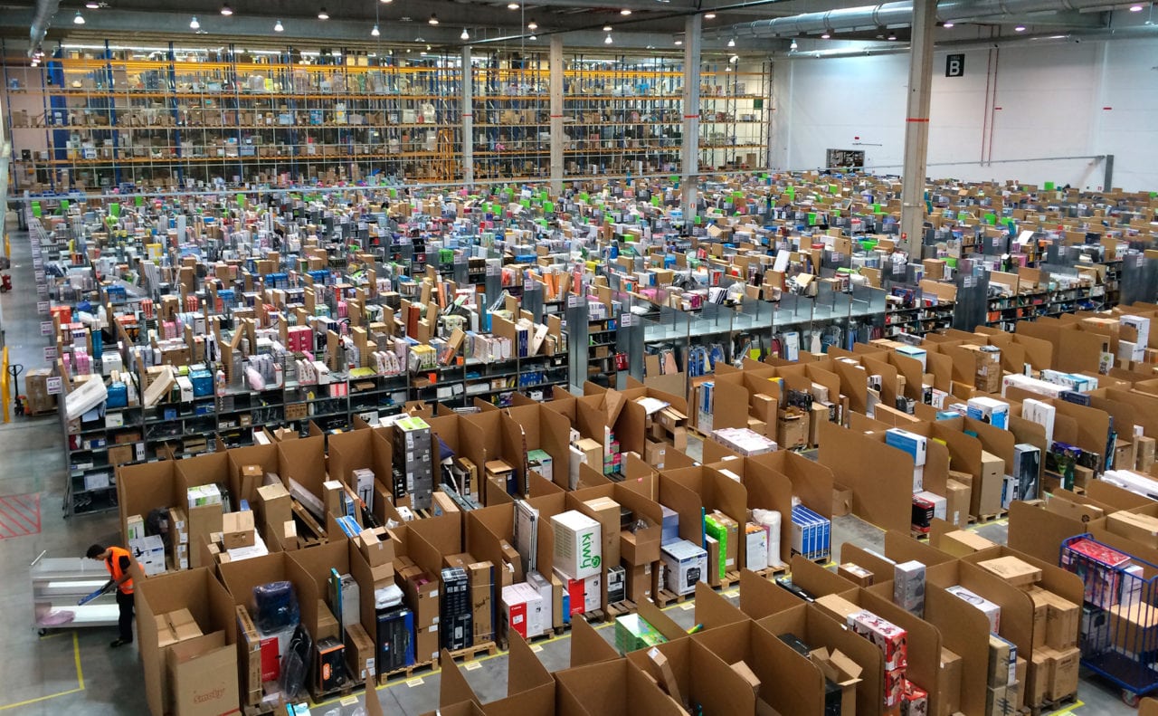 Amazon warehouse.