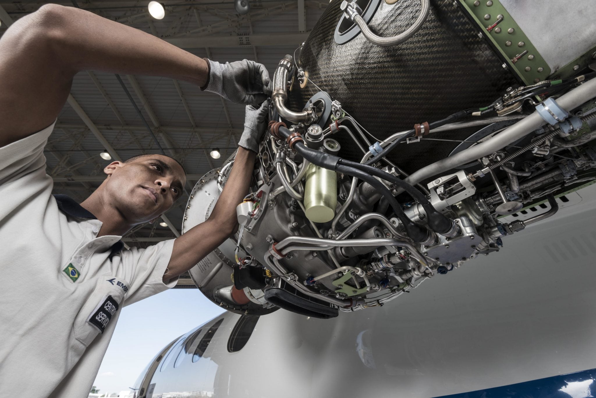 Maintenance technician at Embraer’s Sorocaba Service Center