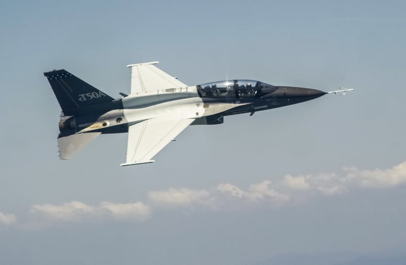 Lockheed Martin T-50A jet trainer takes flight in T-X competition