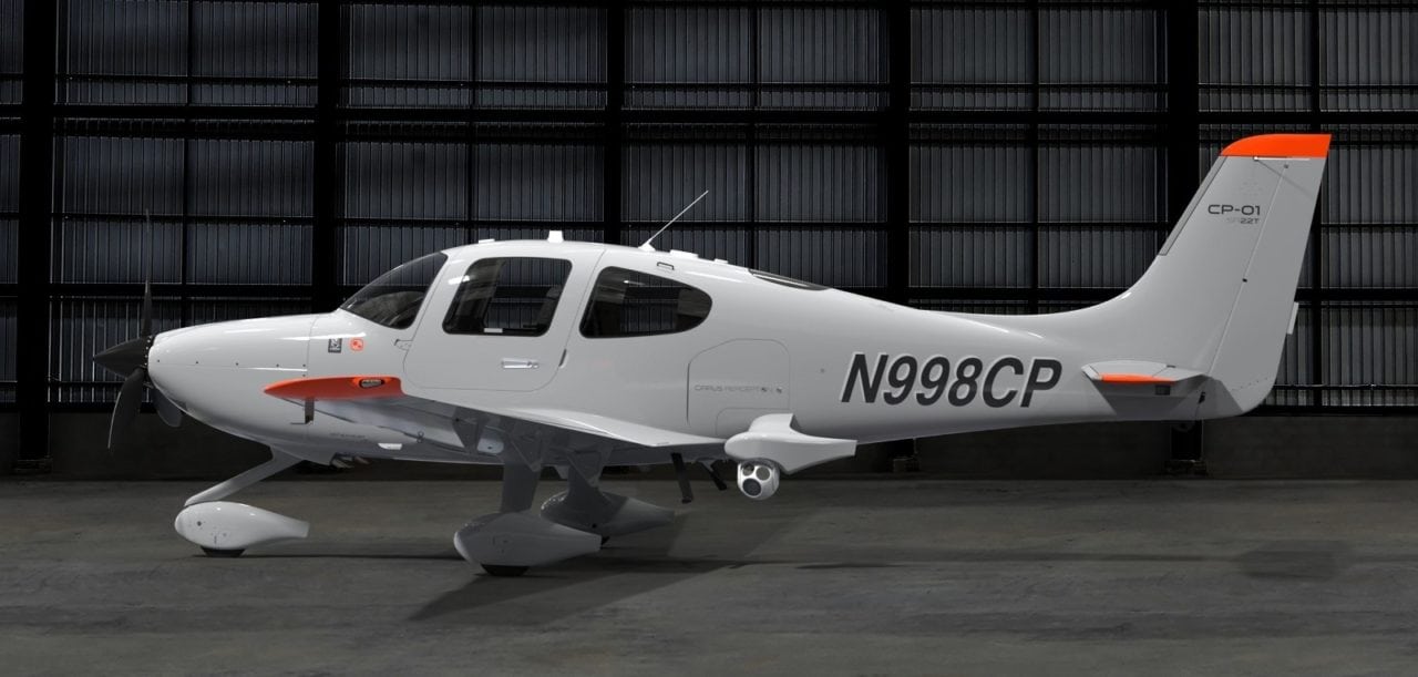 Cirrus Perception aircraft. 