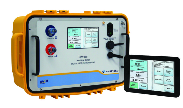 The DPS1000 meets RSVM accuracy requirements and the 1811NG is suitable for helicopters and light aircraft