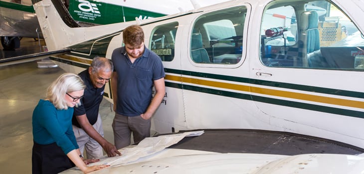 Ohio University researchers work with the FAA. Photo: Ashley Stottlemyer