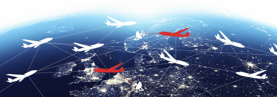 Rendering of Airborne Wireless Network’s civilian air-to-air communication system