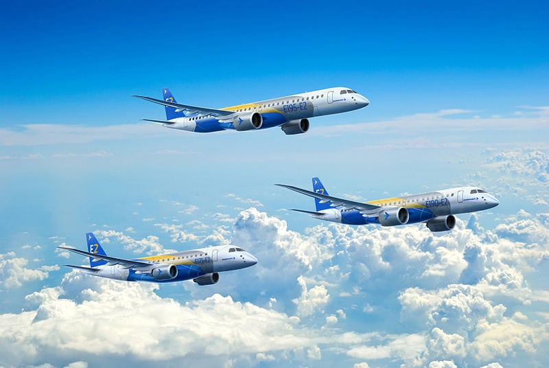 Embraer E2 Jet family, rendering. Photo: Wikimedia