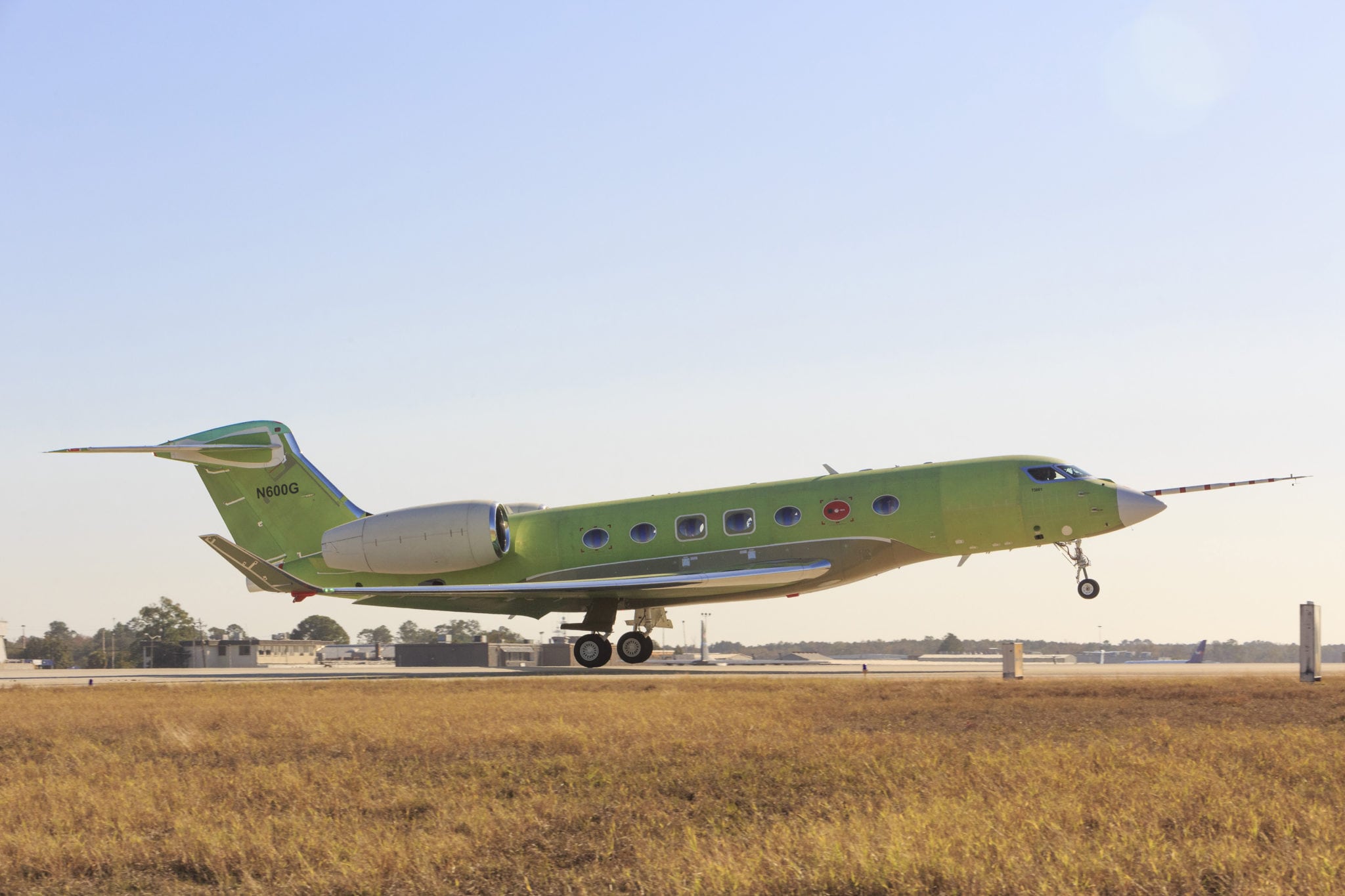 The first flight of the Gulfstream G600 test aircraft. Photo: Gulfstream