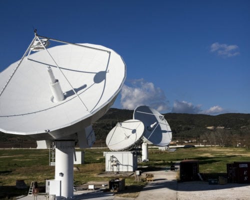 EAN satellite network testing. Photo: Inmarsat.