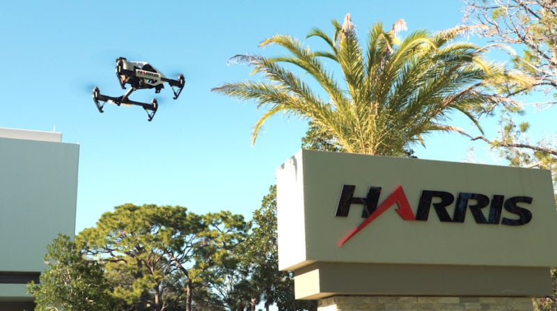 UAS flying near Harris Corp. headquarters. Photo: Harris Corp.