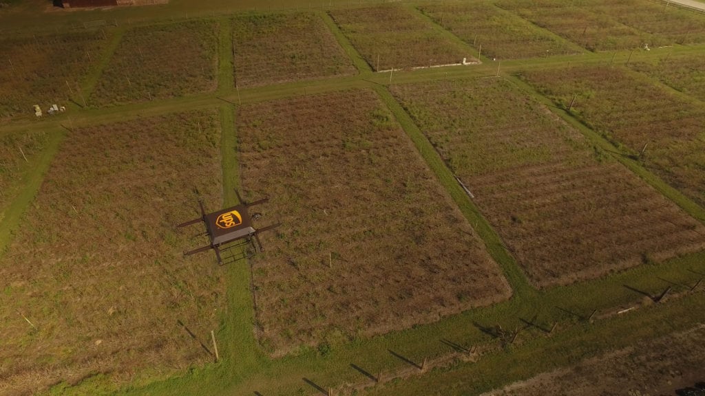 UPS tests truck-launched delivery drones in Florida. Photo courtesy of UPS