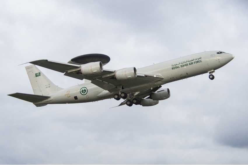 Boeing has supplied extensive radar upgrades for the Saudi Arabian Air Force fleet of Airborne Warning and Control System (AWACS) aircraft. (Boeing photo)