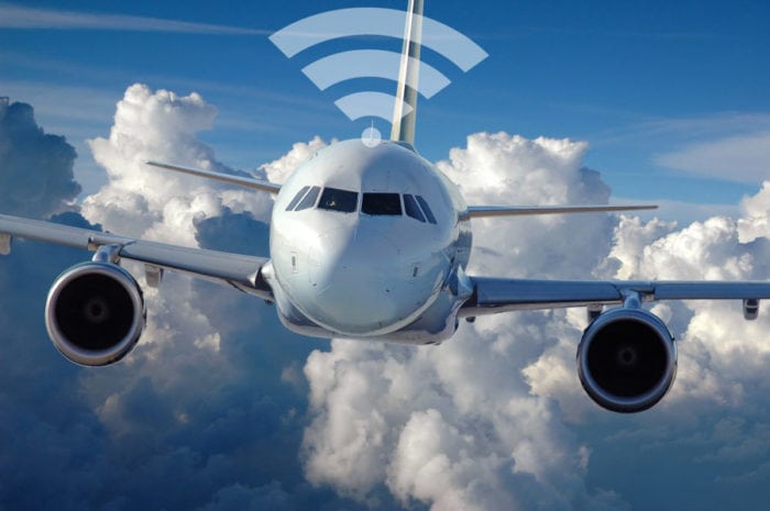 Commercial aircraft Wi-Fi. Photo: MultiVu.