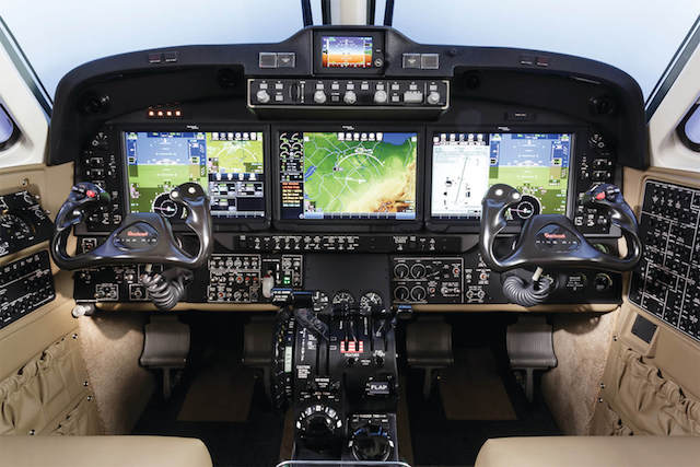 King Air 350i cockpit. Photo: Textron Aviation.