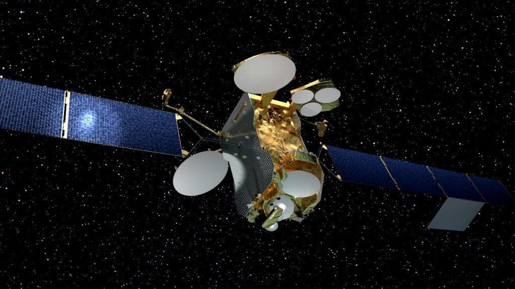 Eutelsat 172B satellite. Courtesy of Ariane Space/