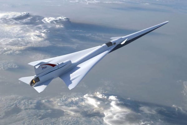 Illustration of NASA’s planned Low Boom Flight Demonstration aircraft as outlined during the project’s Preliminary Design Review. Photo: NASA / Lockheed Martin.