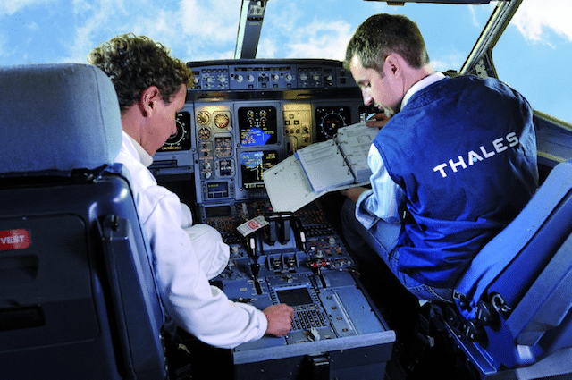 Thales avionics maintenance personnel. Photo: Thales.