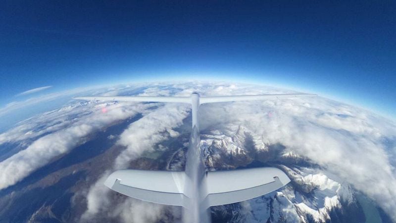 Perlan II at 30,000 feet. Photo courtesy of Airbus Perlan Project