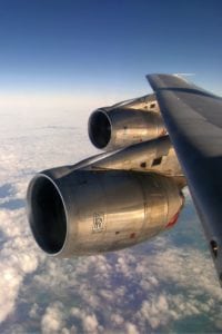 Qantas Boeing 747-300 Rolls Royce engine