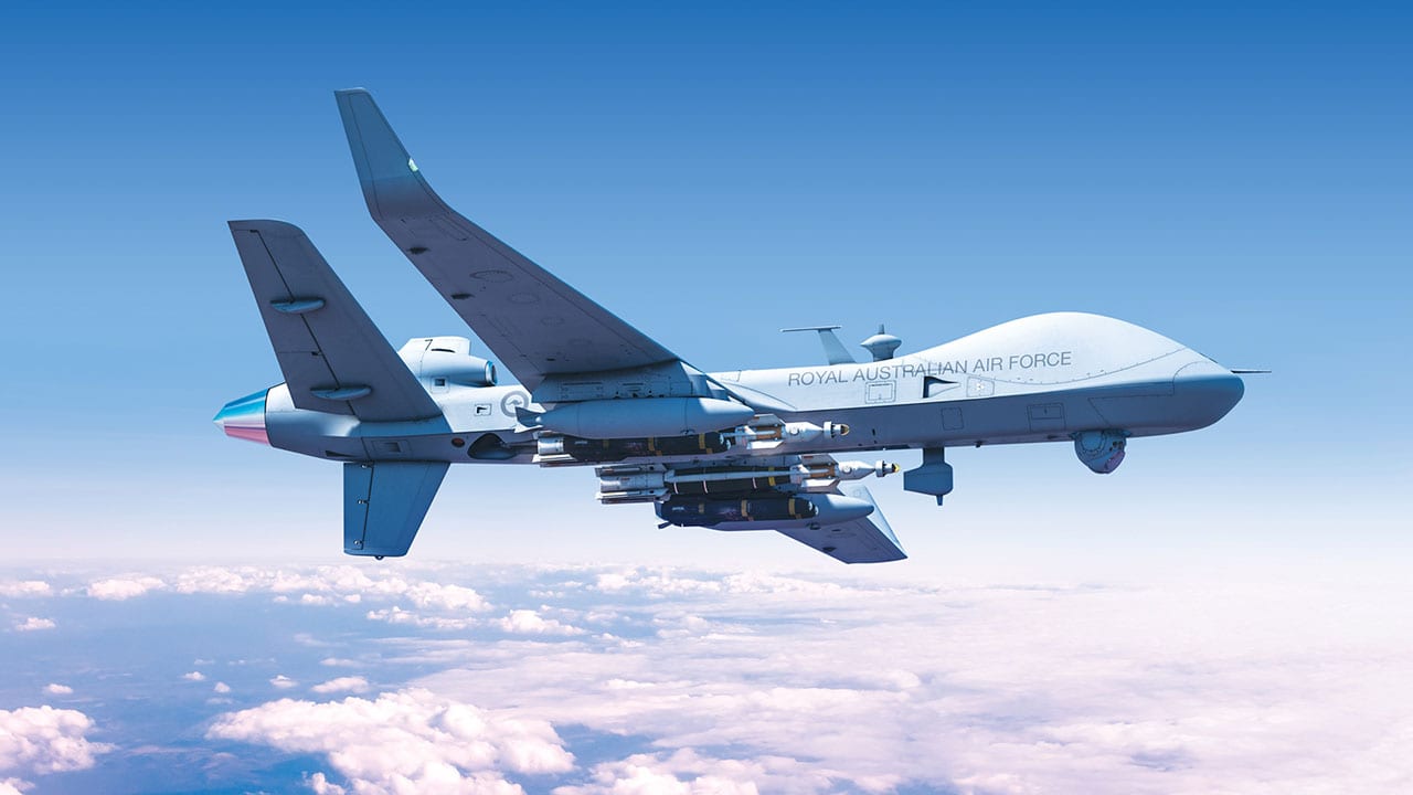 Imagery of a Royal Australian Air Force MQ-9B. (GA-ASI)