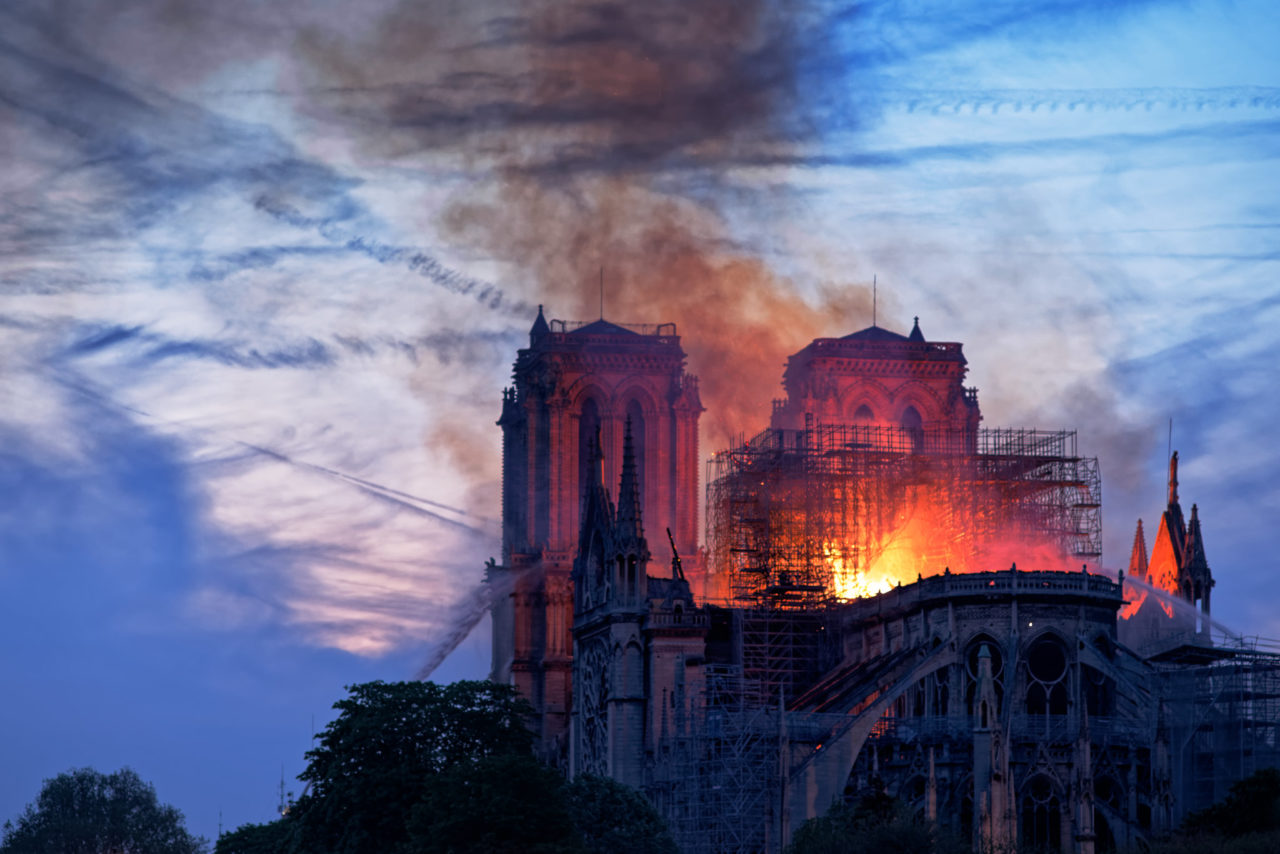 Notre-Dame Cathedral burning. (Louis ARAGON, CC)