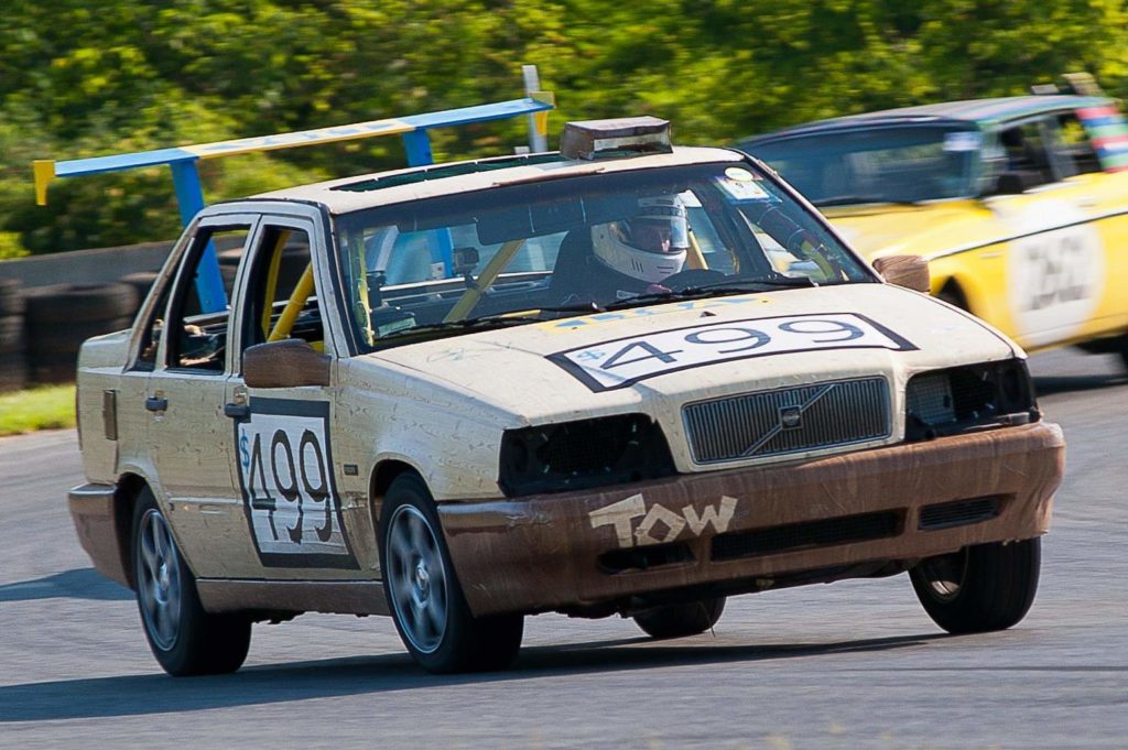 Zach Currier driving his team's rebuilt Volkswagon in the "24 Hours of LeMon" race. (Zach Currier)