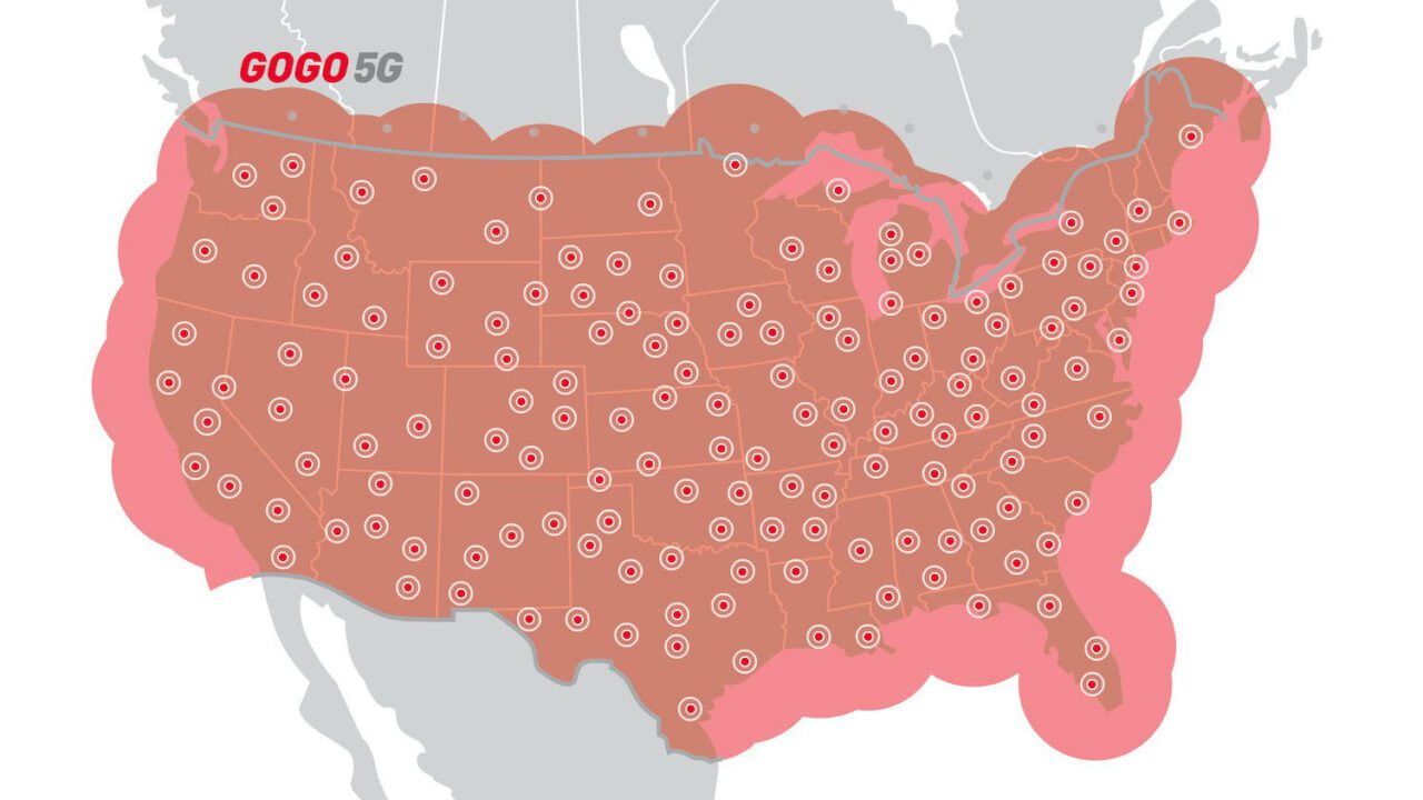 Gogo Completes Update of 150 Towers - Gogo 5g Map Rsz