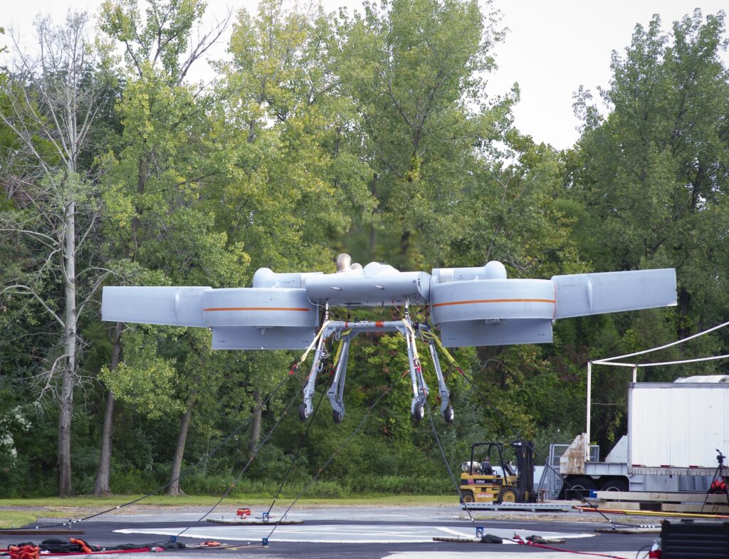 Piasecki Aircraft Corporation conducted the first flight of its proof of concept tilt-duct Aerial Reconfigurable Embedded System Demonstration Vehicle (ARES-DV) on September 6, 2024. (Photo: Piasecki Aircraft)