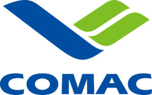 The Commercial Aircraft Corporation of China, Ltd. (COMAC) logo, a state-owned aerospace manufacturer.