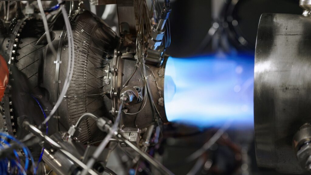 First fire of Beehive Industries’ Frenzy engine. (Photo: Beehive.)